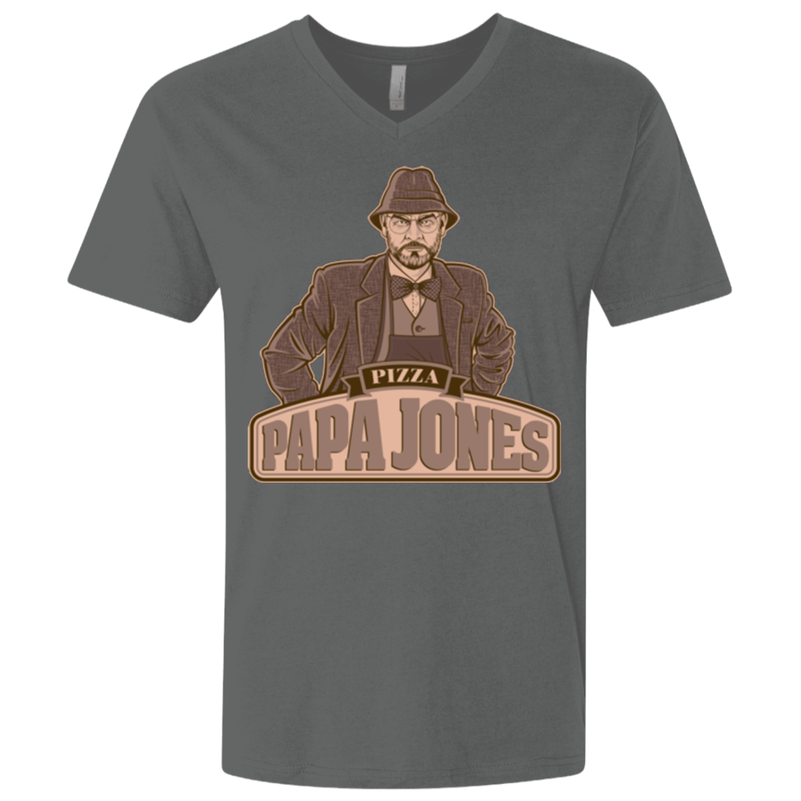 T-Shirts Heavy Metal / X-Small Papa Jones Men's Premium V-Neck