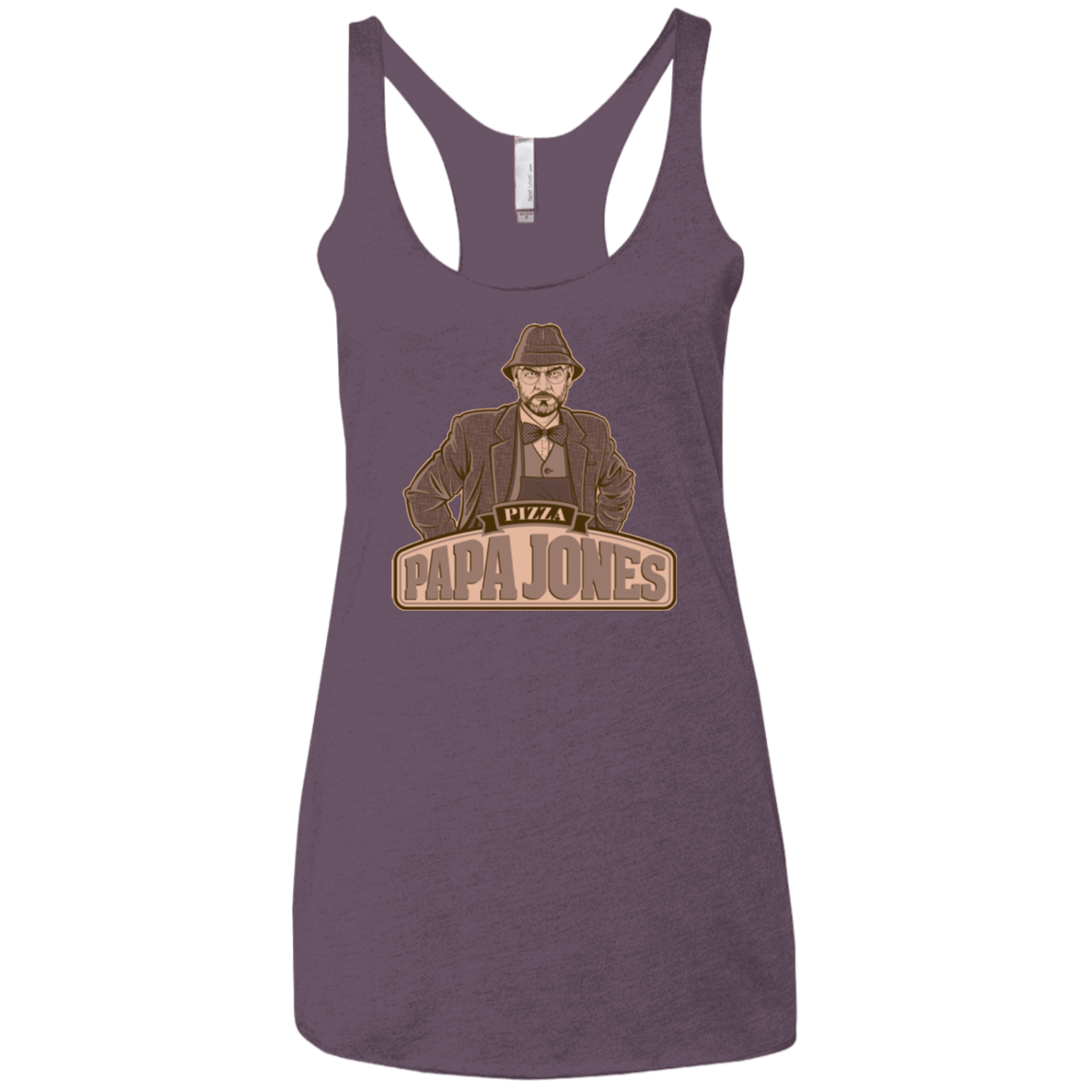 T-Shirts Vintage Purple / X-Small Papa Jones Women's Triblend Racerback Tank
