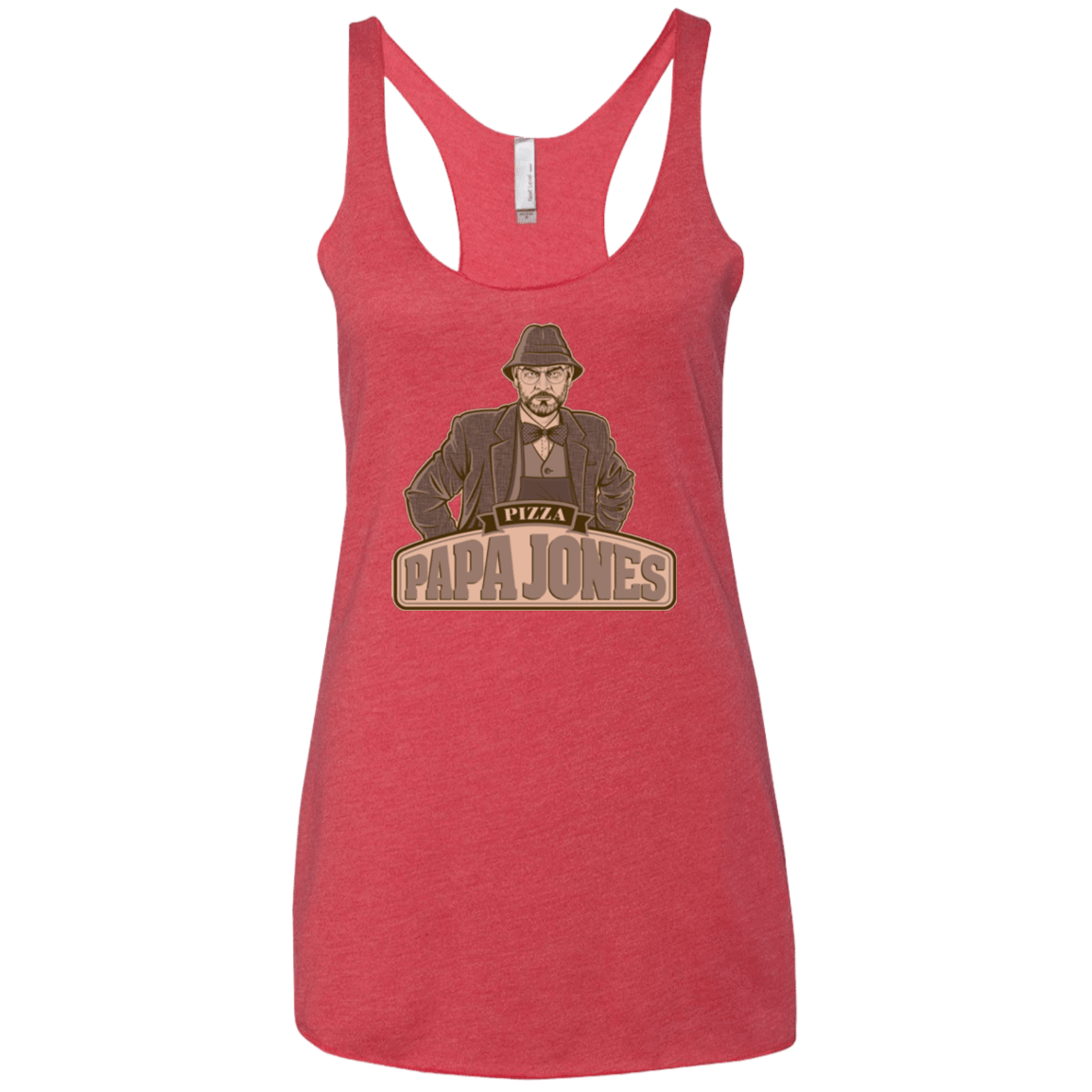 T-Shirts Vintage Red / X-Small Papa Jones Women's Triblend Racerback Tank