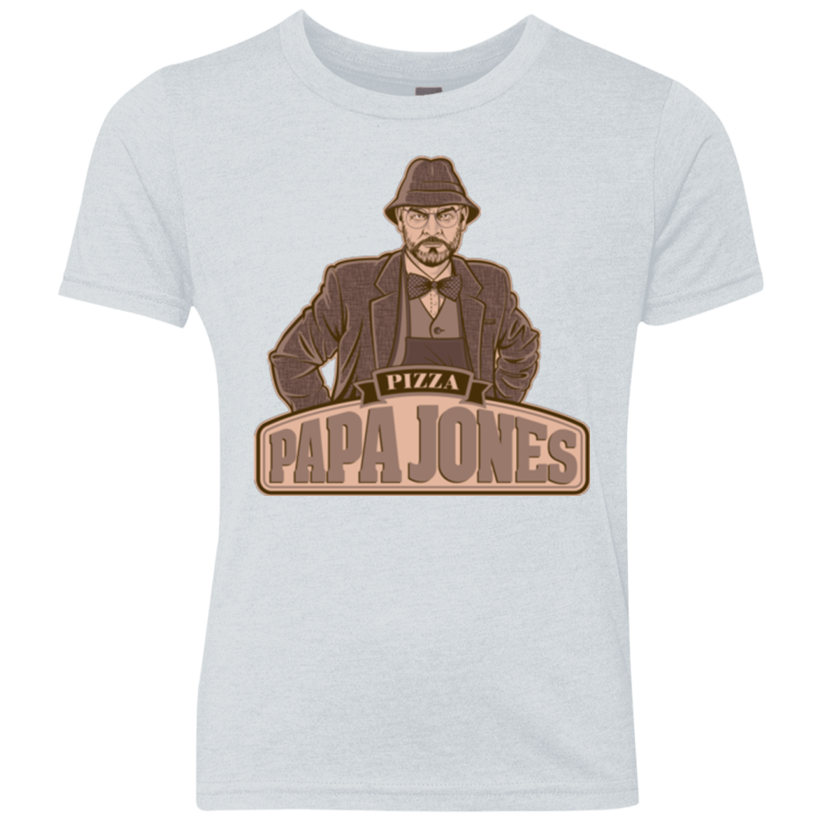 T-Shirts Heather White / YXS Papa Jones Youth Triblend T-Shirt