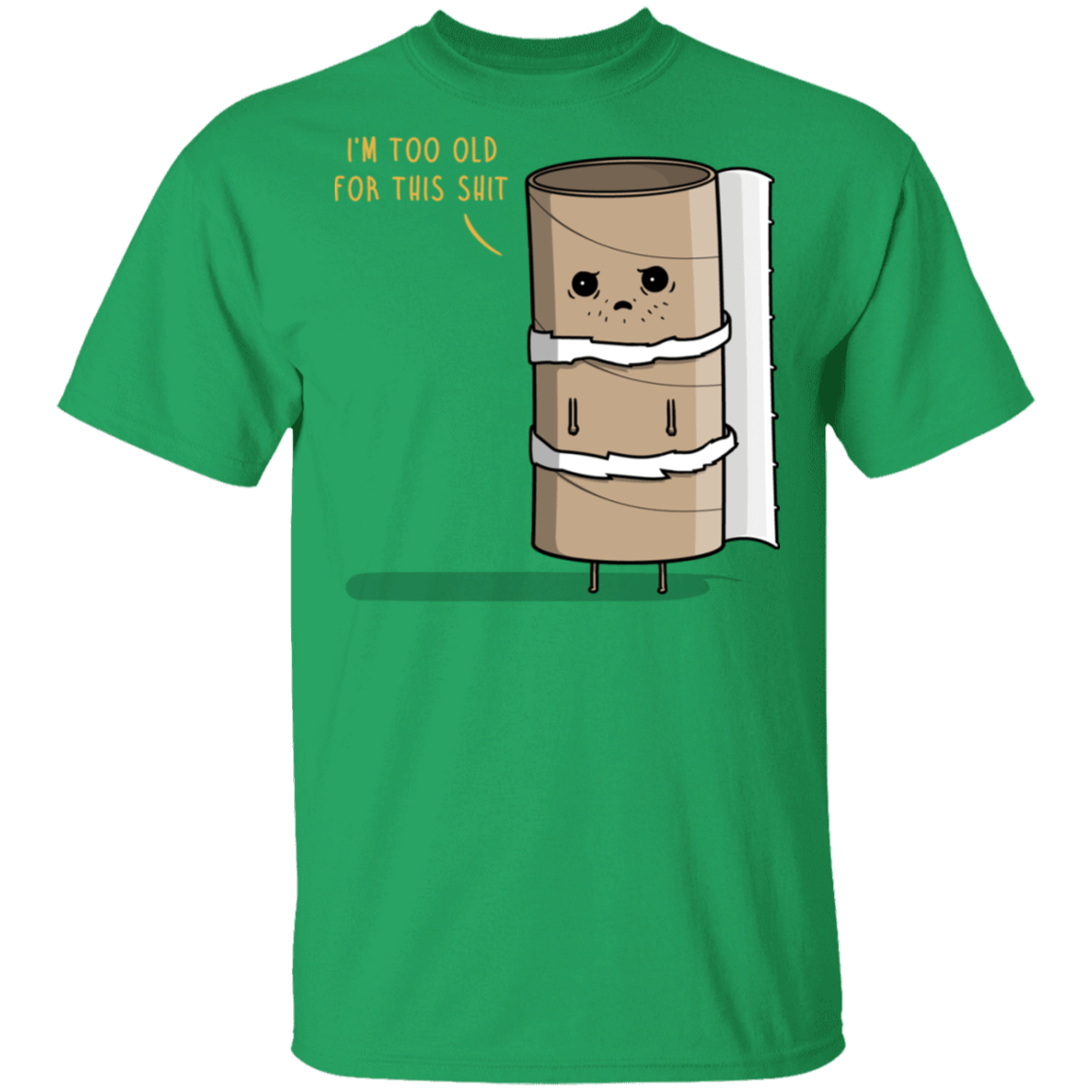 T-Shirts Irish Green / S Paper Role T-Shirt