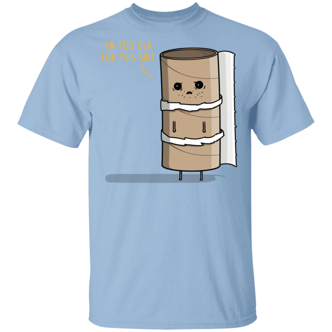 T-Shirts Light Blue / S Paper Role T-Shirt