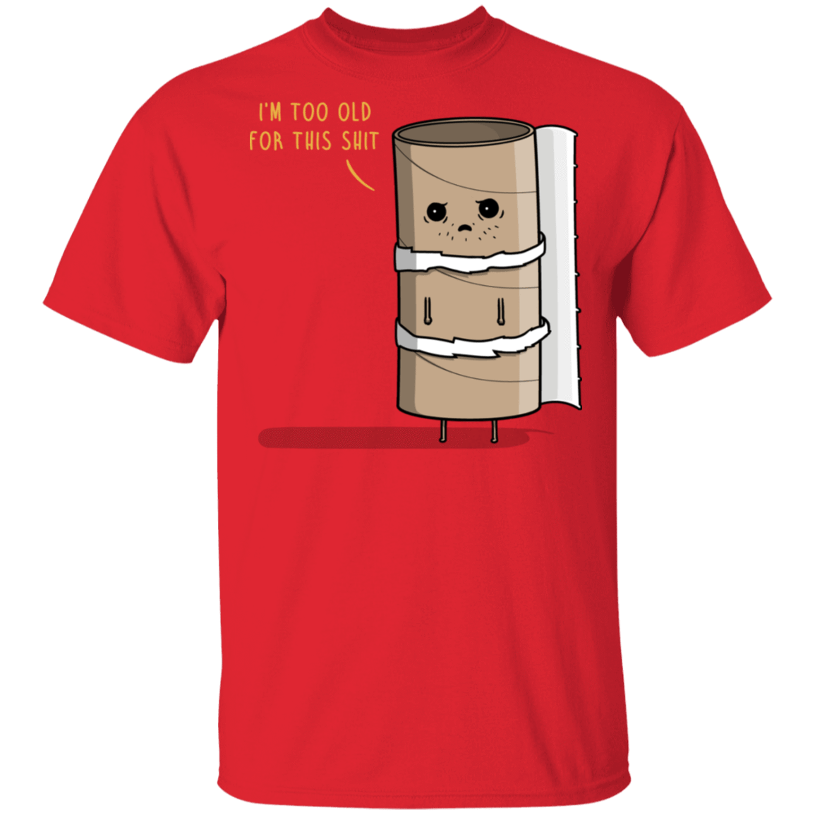 T-Shirts Red / S Paper Role T-Shirt