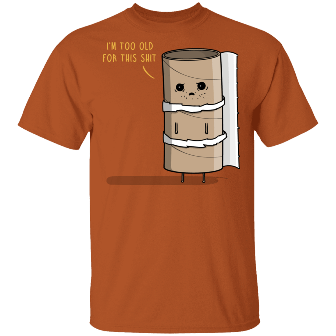 T-Shirts Texas Orange / S Paper Role T-Shirt