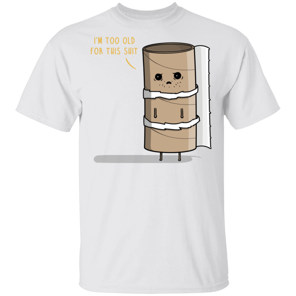 T-Shirts White / S Paper Role T-Shirt