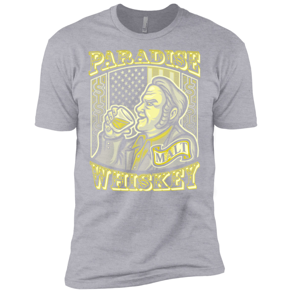 T-Shirts Heather Grey / X-Small Paradise Whiskey Men's Premium T-Shirt