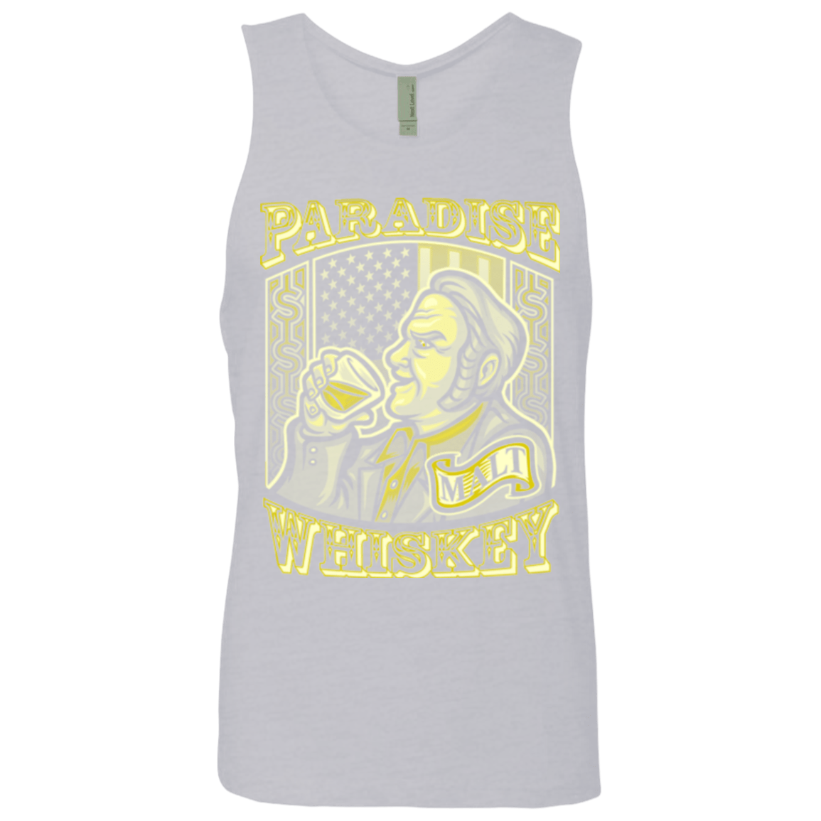 T-Shirts Heather Grey / Small Paradise Whiskey Men's Premium Tank Top