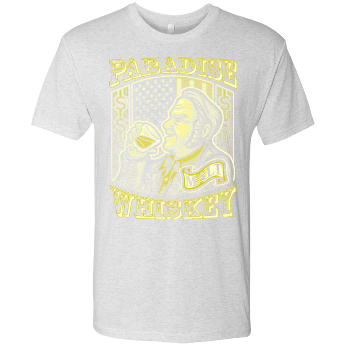 T-Shirts Heather White / Small Paradise Whiskey Men's Triblend T-Shirt