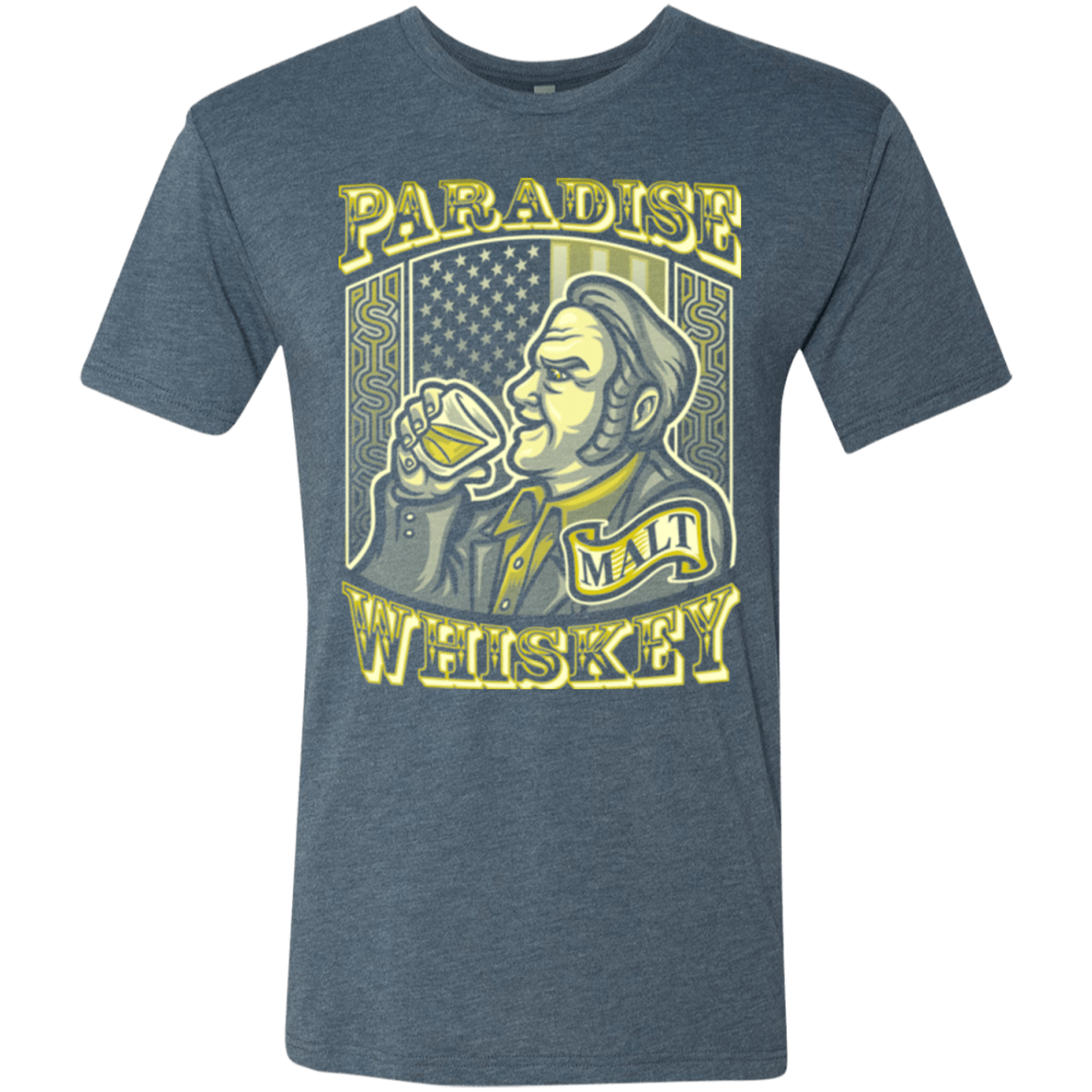 T-Shirts Indigo / Small Paradise Whiskey Men's Triblend T-Shirt