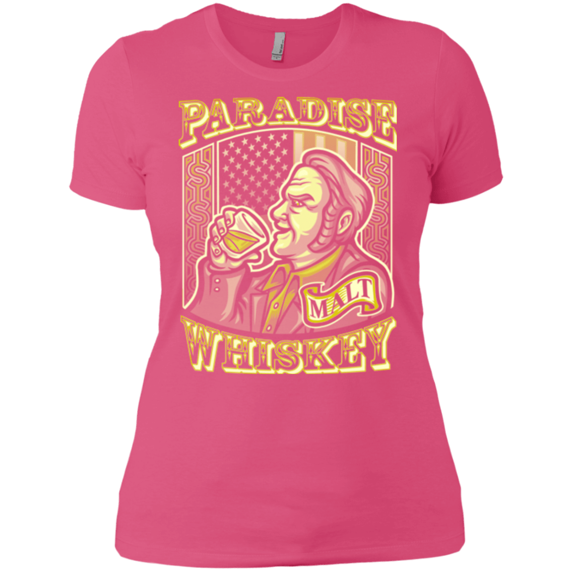 T-Shirts Hot Pink / X-Small Paradise Whiskey Women's Premium T-Shirt