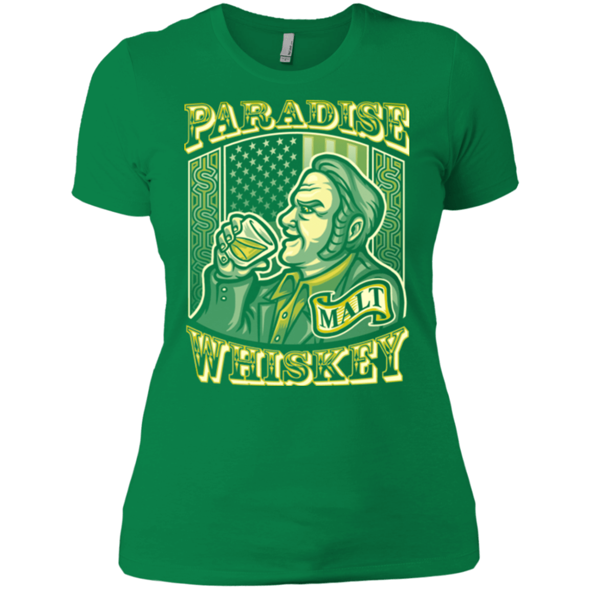 T-Shirts Kelly Green / X-Small Paradise Whiskey Women's Premium T-Shirt