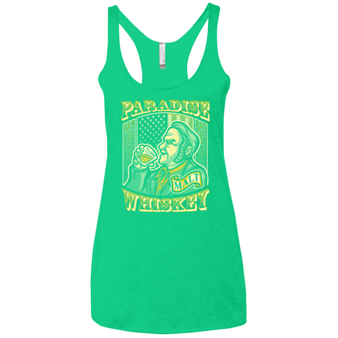 T-Shirts Envy / X-Small Paradise Whiskey Women's Triblend Racerback Tank