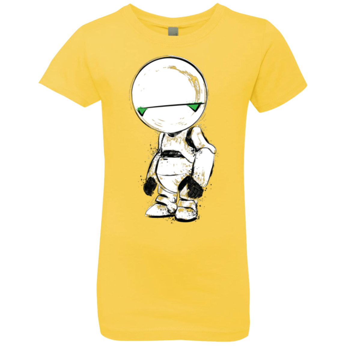 T-Shirts Vibrant Yellow / YXS Paranoid Android Girls Premium T-Shirt