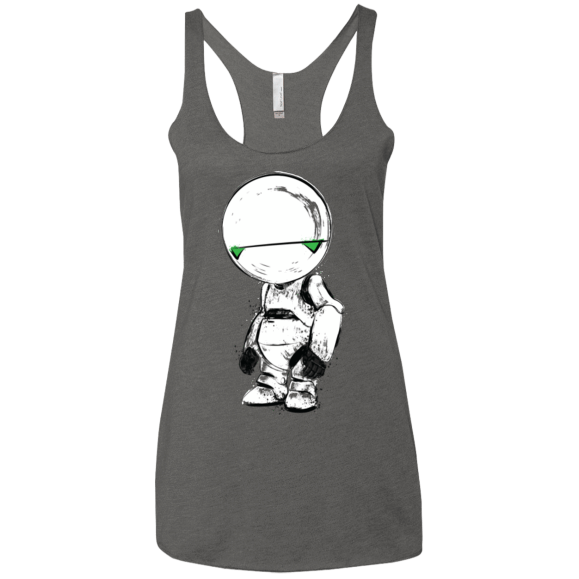 T-Shirts Premium Heather / X-Small Paranoid Android Women's Triblend Racerback Tank