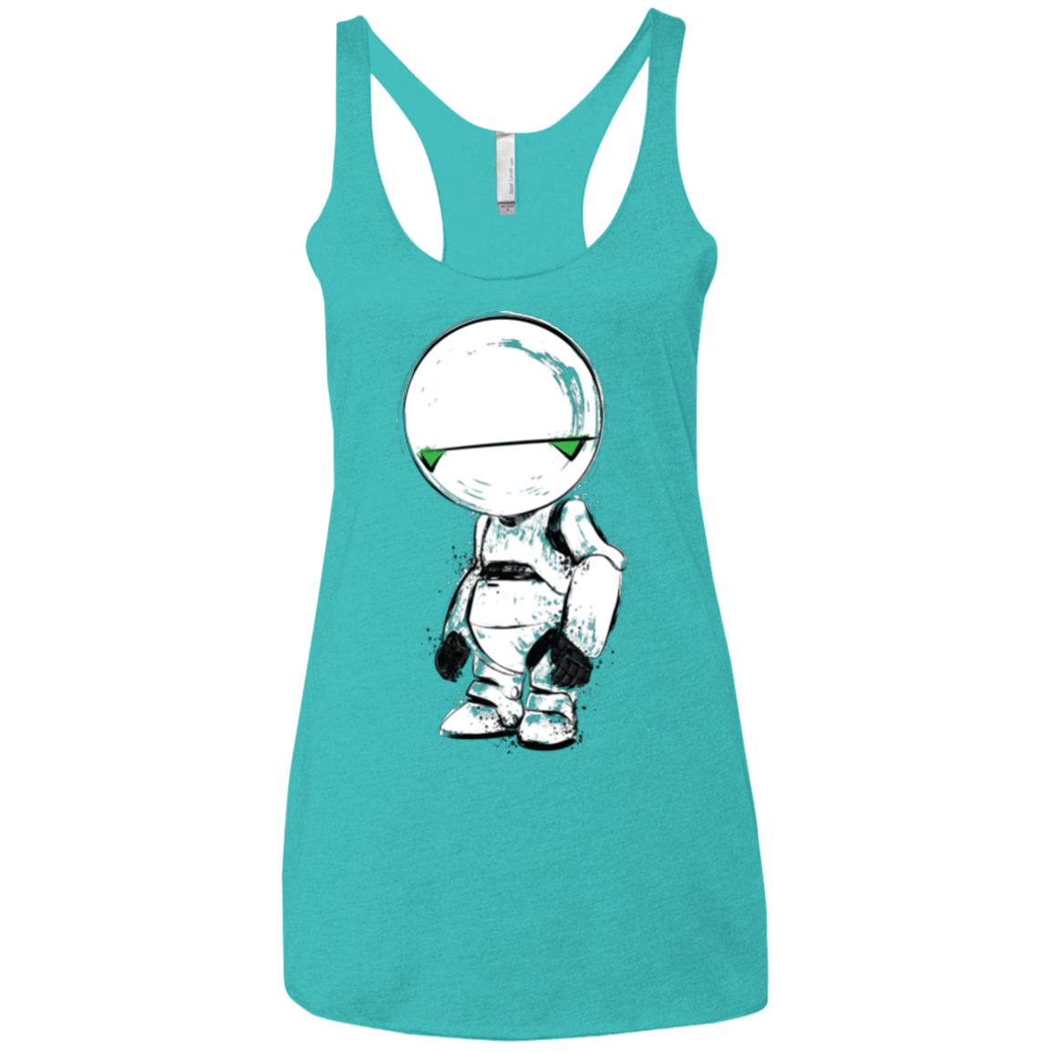 T-Shirts Tahiti Blue / X-Small Paranoid Android Women's Triblend Racerback Tank