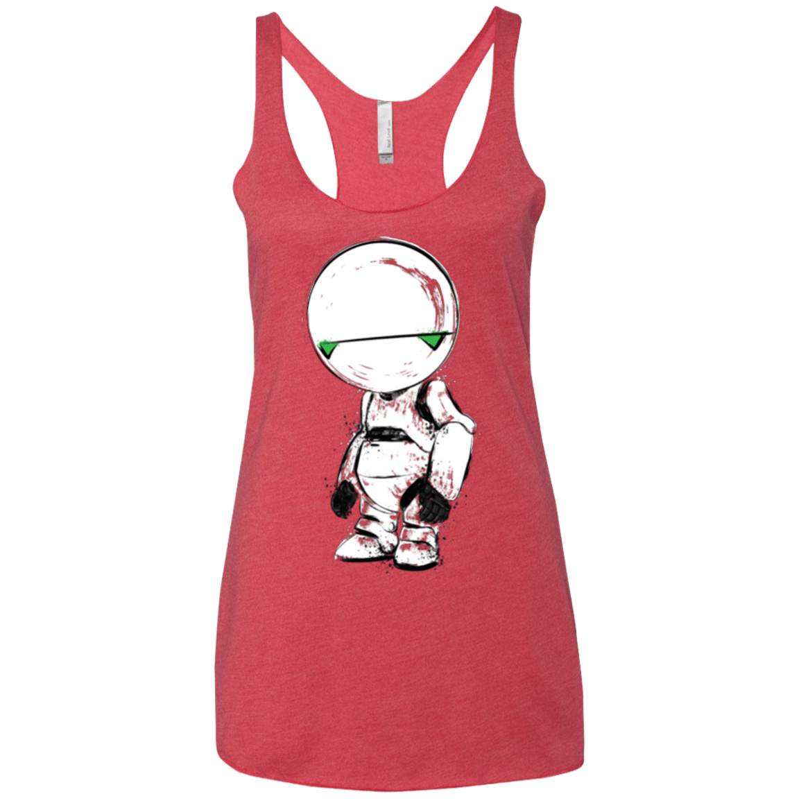 T-Shirts Vintage Red / X-Small Paranoid Android Women's Triblend Racerback Tank