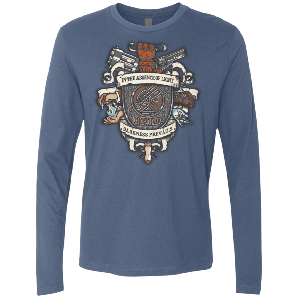 T-Shirts Indigo / Small Paranormal Bureau Men's Premium Long Sleeve