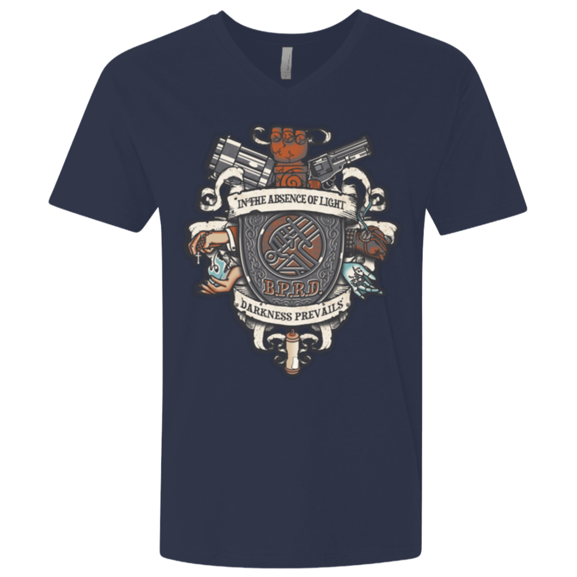 T-Shirts Midnight Navy / X-Small Paranormal Bureau Men's Premium V-Neck