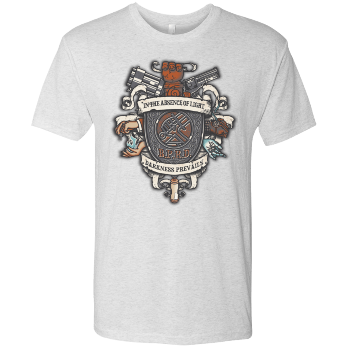 T-Shirts Heather White / Small Paranormal Bureau Men's Triblend T-Shirt