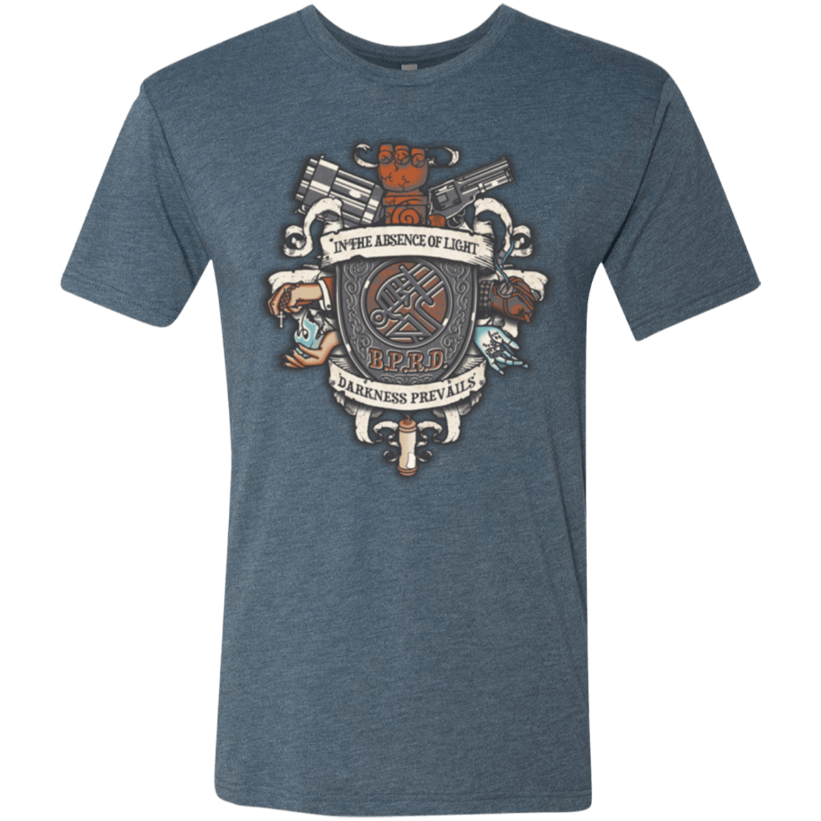 T-Shirts Indigo / Small Paranormal Bureau Men's Triblend T-Shirt