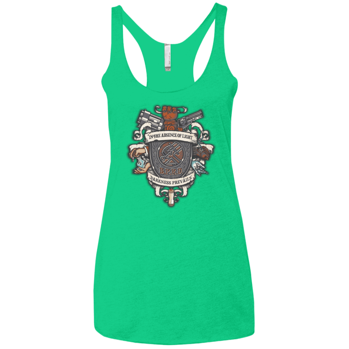 T-Shirts Envy / X-Small Paranormal Bureau Women's Triblend Racerback Tank