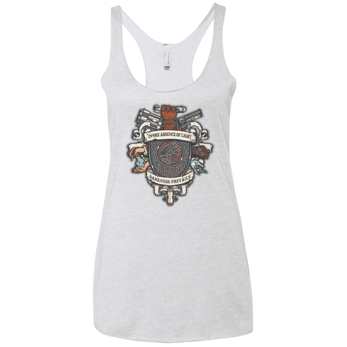 T-Shirts Heather White / X-Small Paranormal Bureau Women's Triblend Racerback Tank
