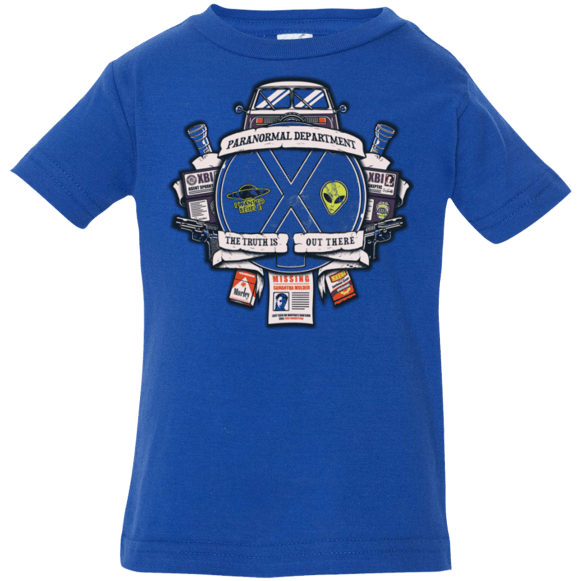 T-Shirts Royal / 6 Months Paranormal files Crest Infant Premium T-Shirt