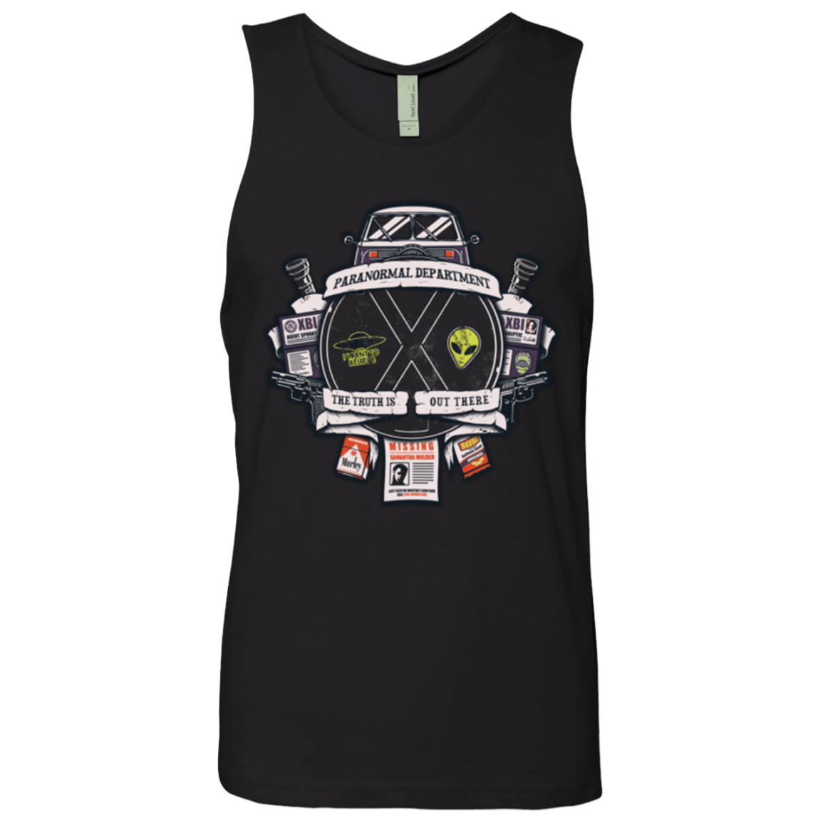 T-Shirts Black / Small Paranormal files Crest Men's Premium Tank Top