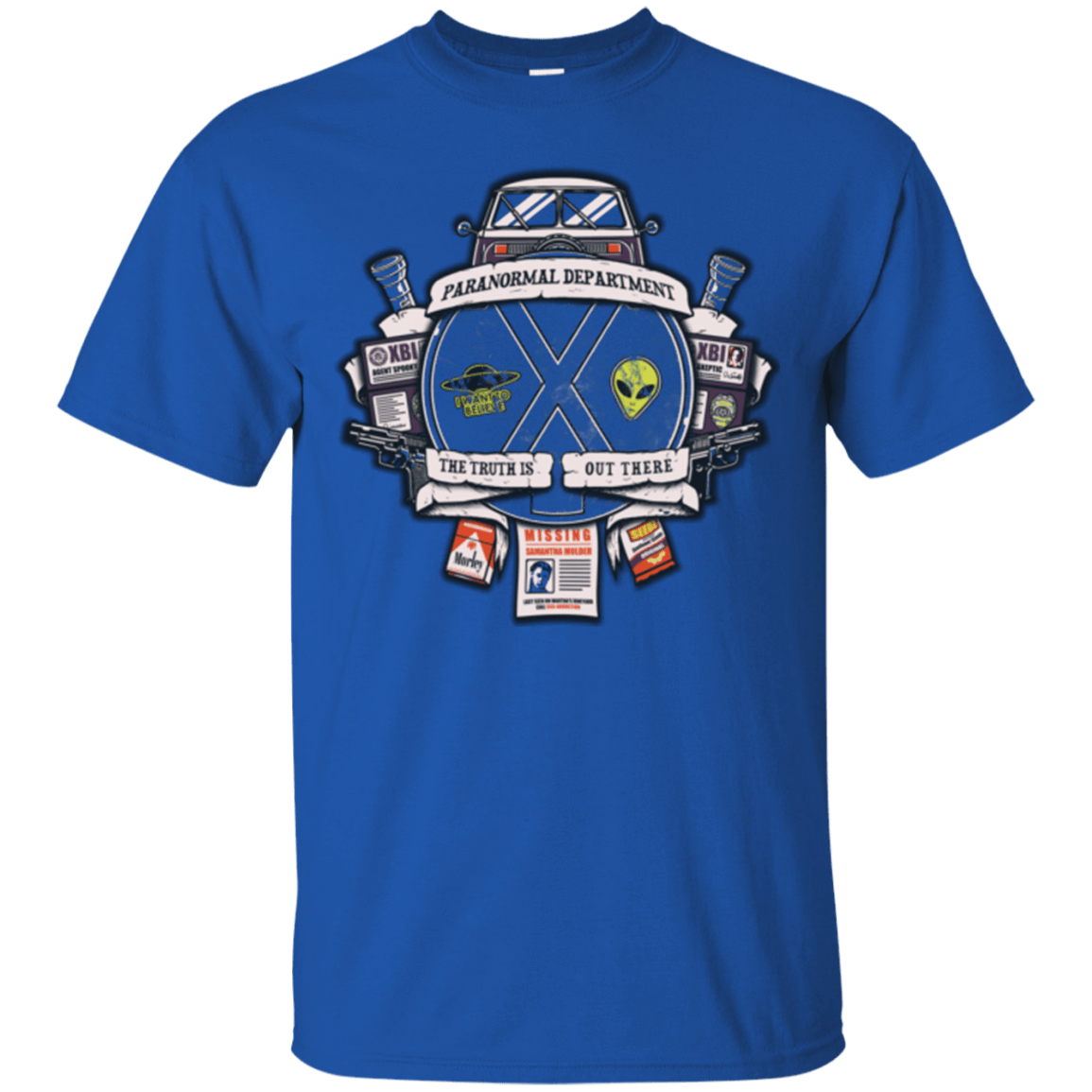 T-Shirts Royal / Small Paranormal files Crest T-Shirt