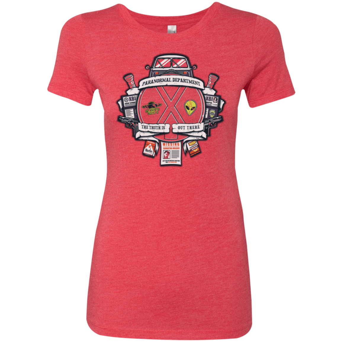 T-Shirts Vintage Red / Small Paranormal files Crest Women's Triblend T-Shirt