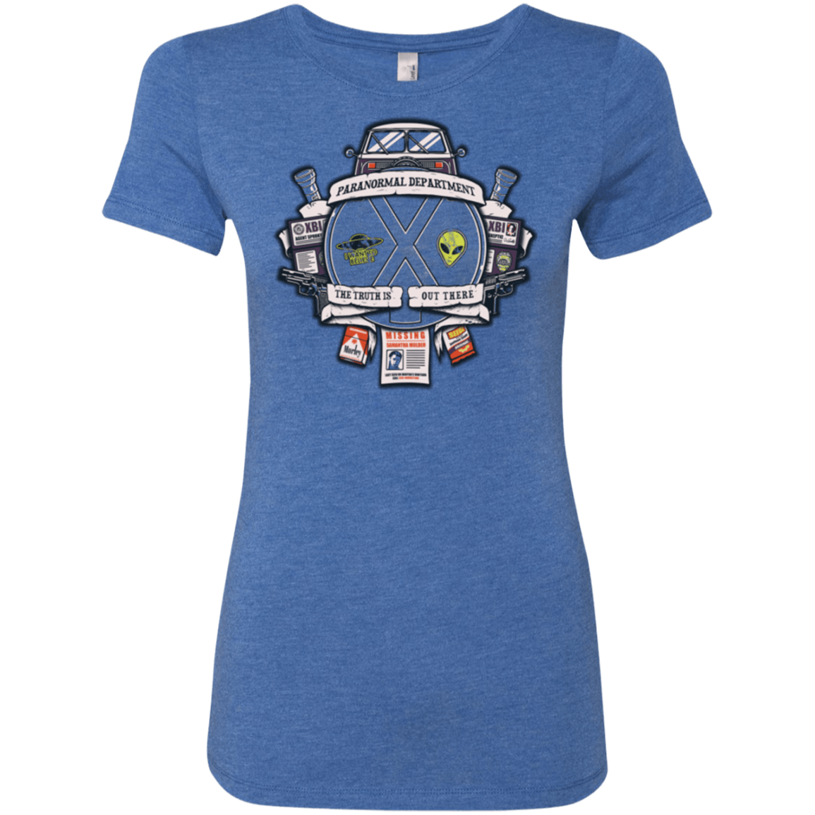 T-Shirts Vintage Royal / Small Paranormal files Crest Women's Triblend T-Shirt