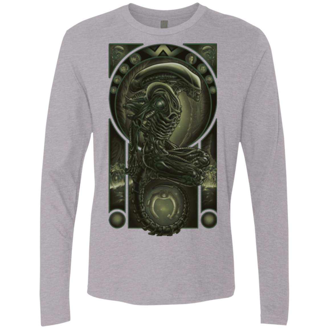 T-Shirts Heather Grey / Small Parasite Men's Premium Long Sleeve