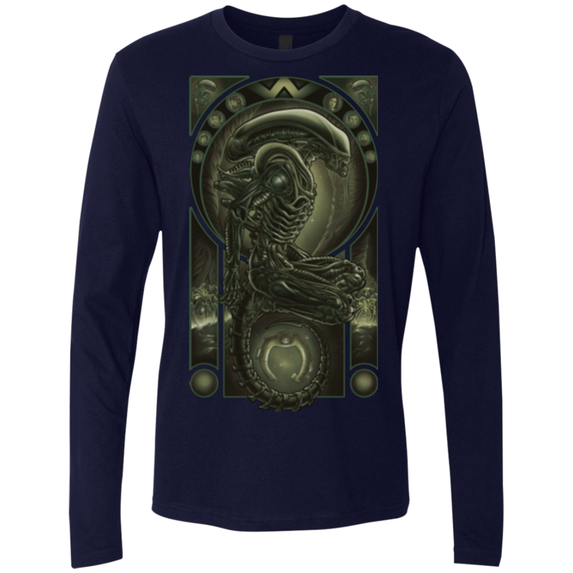 T-Shirts Midnight Navy / Small Parasite Men's Premium Long Sleeve