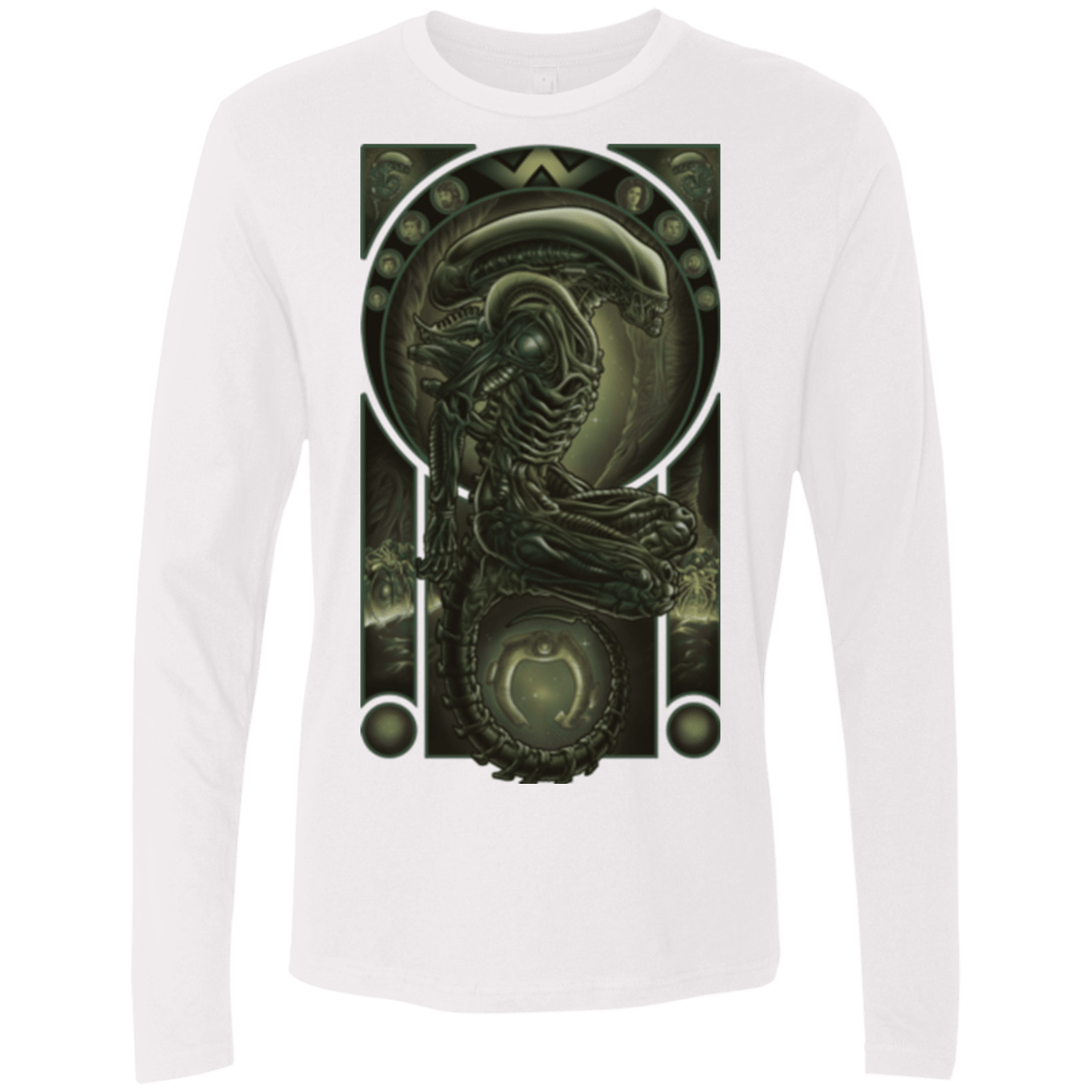 T-Shirts White / Small Parasite Men's Premium Long Sleeve