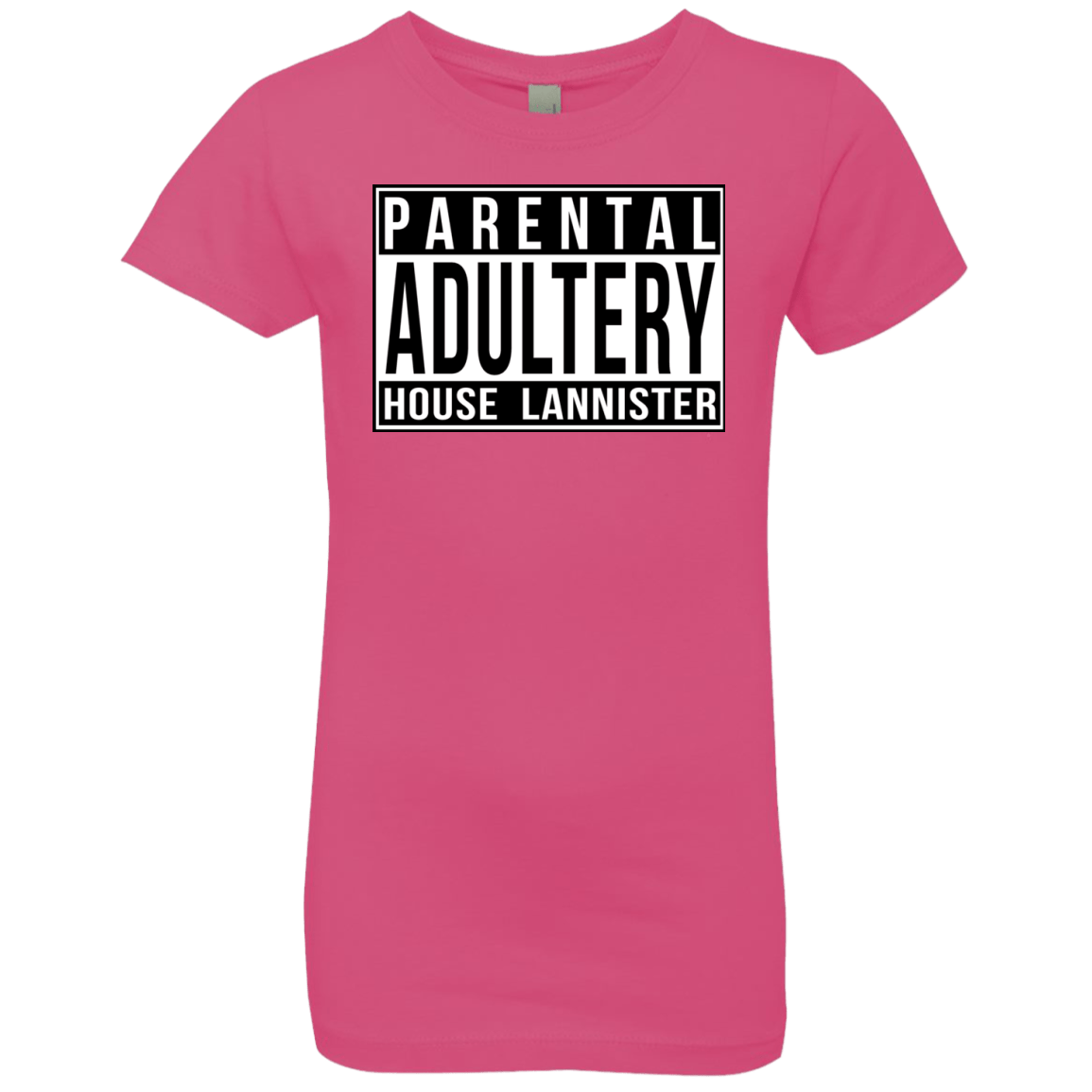 T-Shirts Hot Pink / YXS Parental Adultery Girls Premium T-Shirt