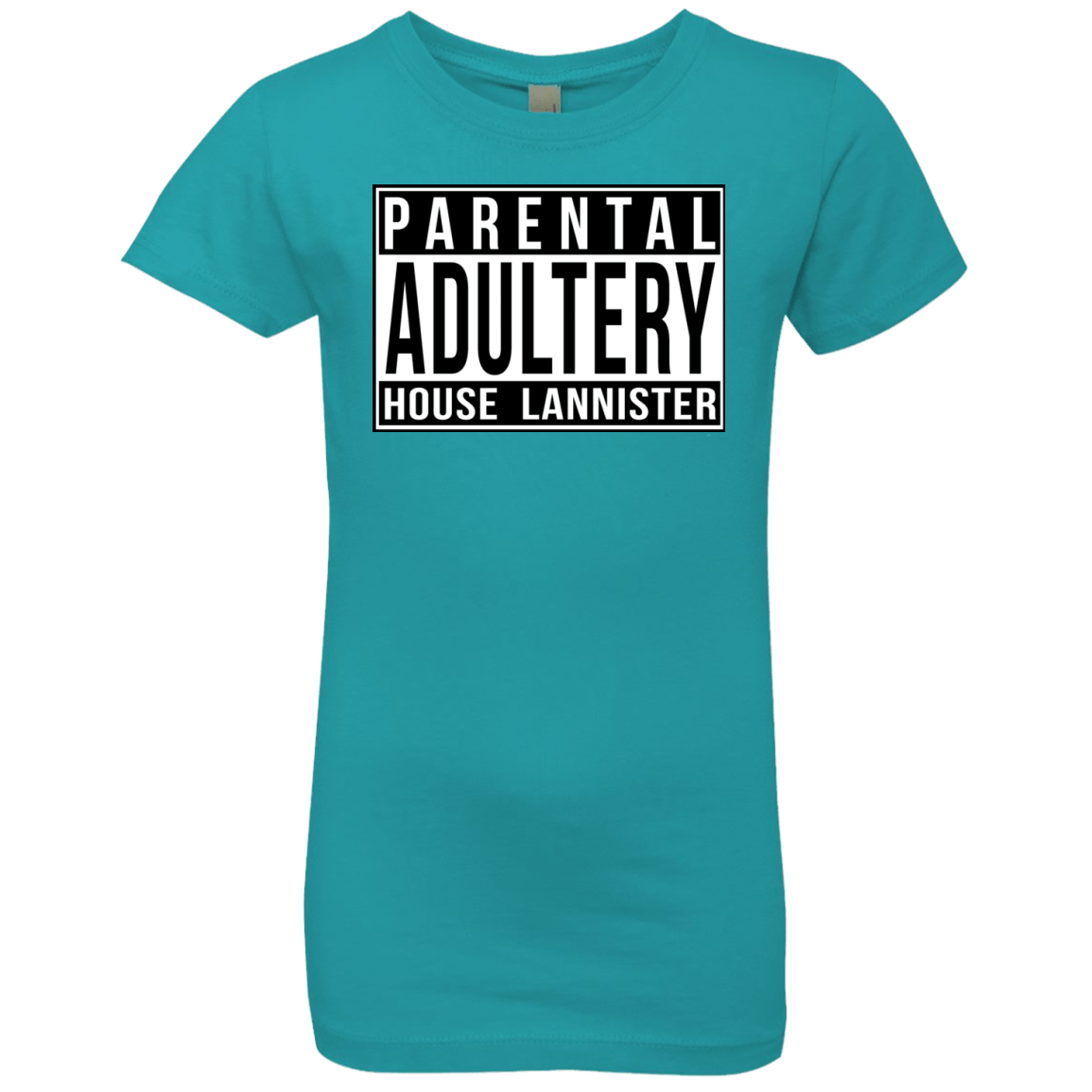 T-Shirts Tahiti Blue / YXS Parental Adultery Girls Premium T-Shirt