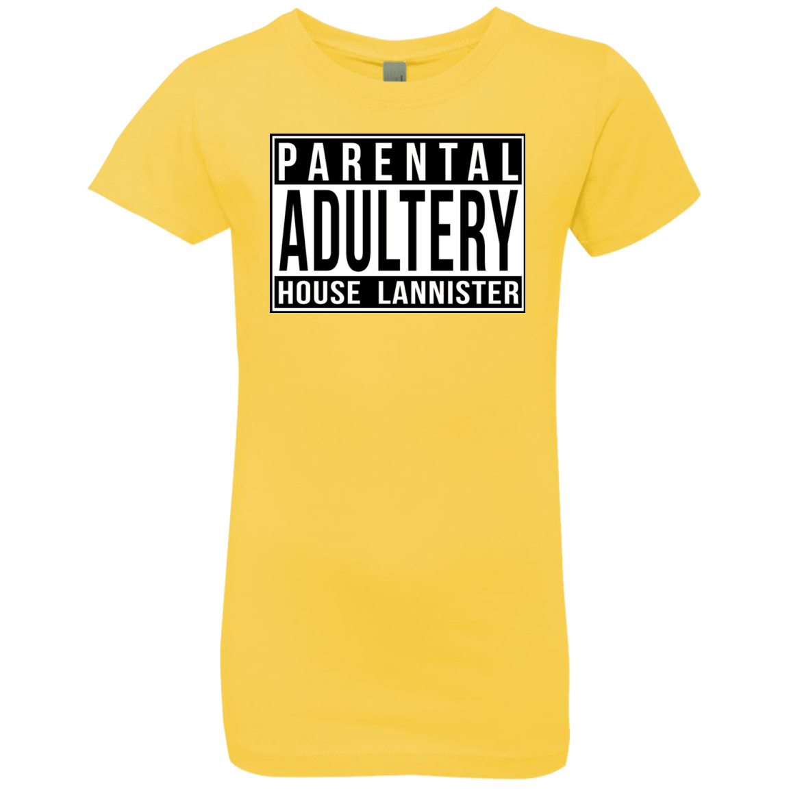 T-Shirts Vibrant Yellow / YXS Parental Adultery Girls Premium T-Shirt