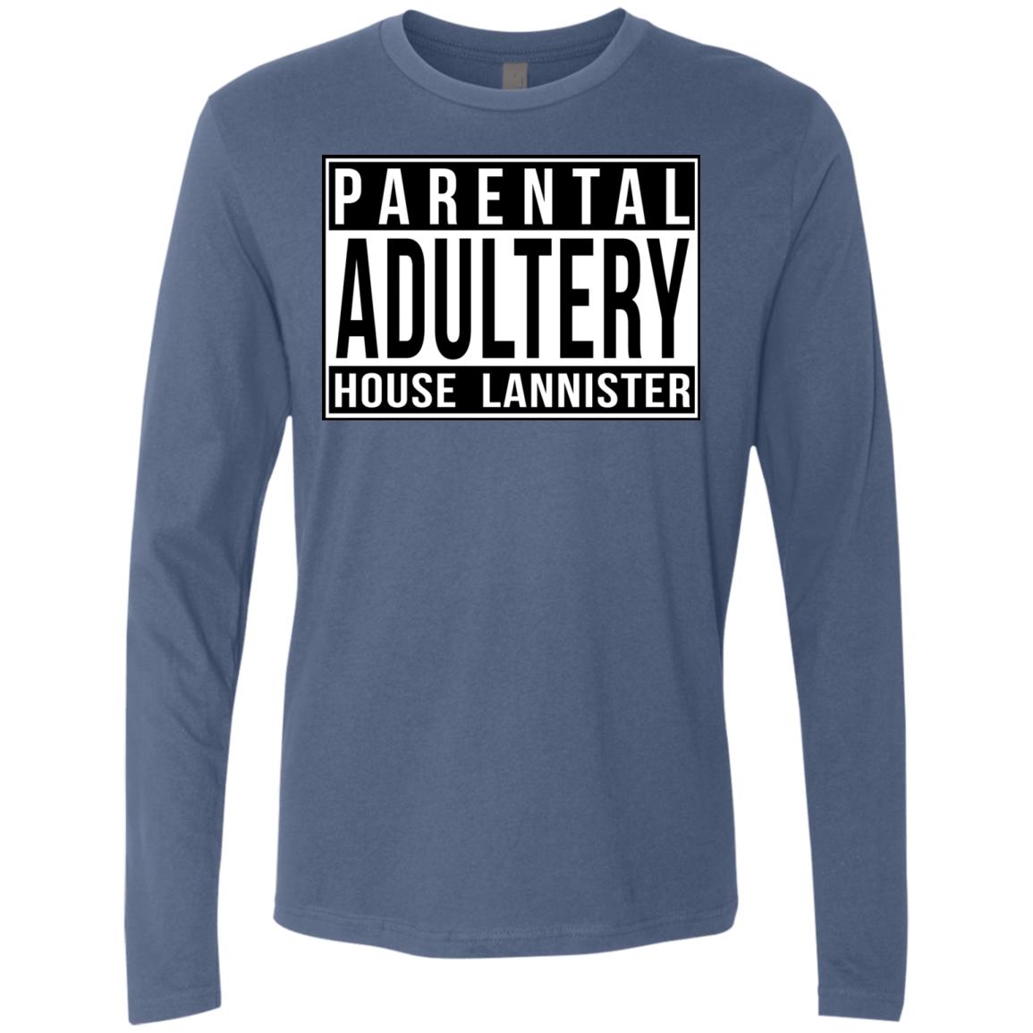 T-Shirts Indigo / S Parental Adultery Men's Premium Long Sleeve