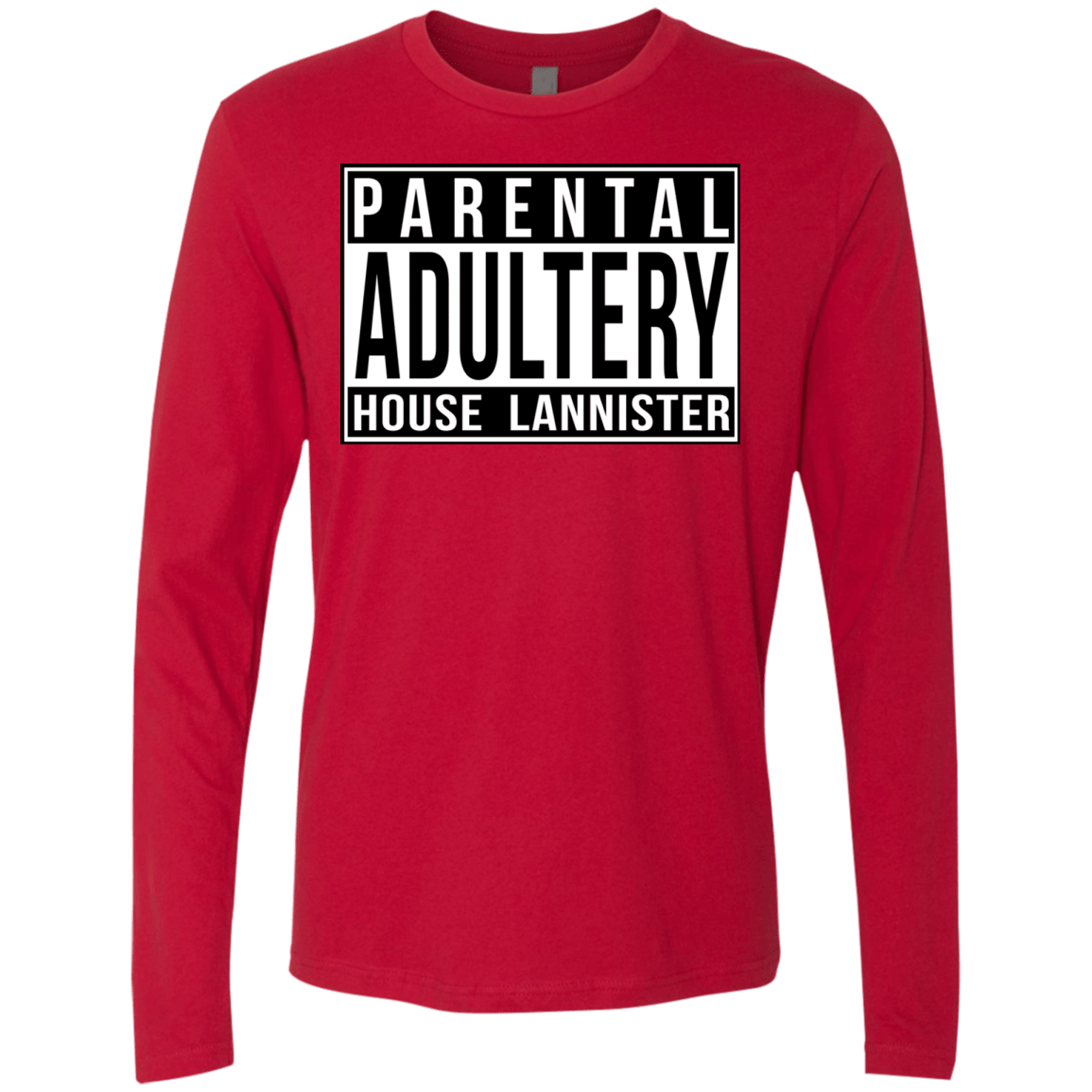 T-Shirts Red / S Parental Adultery Men's Premium Long Sleeve