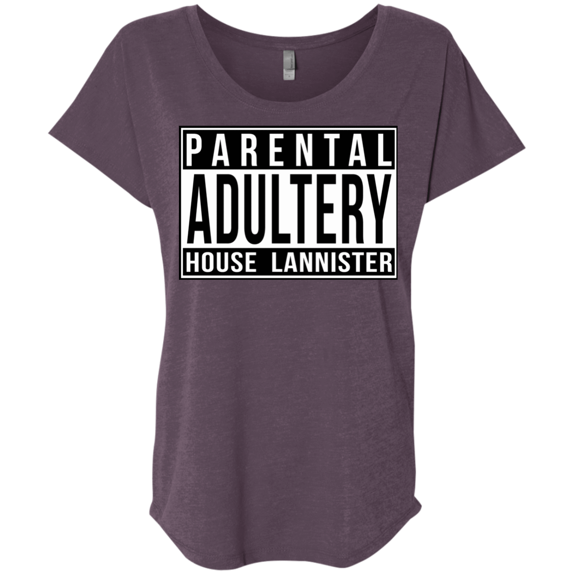 T-Shirts Vintage Purple / X-Small Parental Adultery Triblend Dolman Sleeve