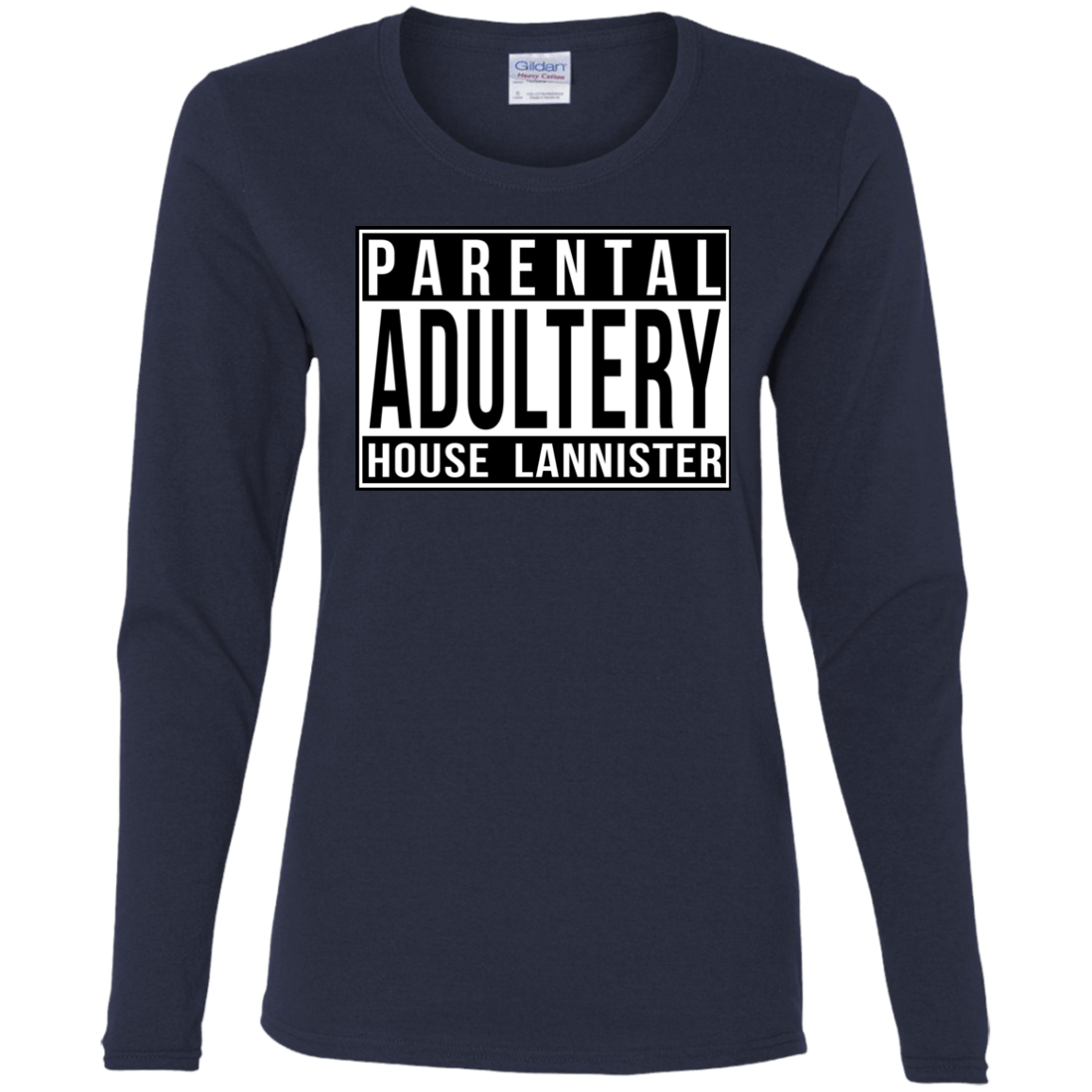 T-Shirts Navy / S Parental Adultery Women's Long Sleeve T-Shirt