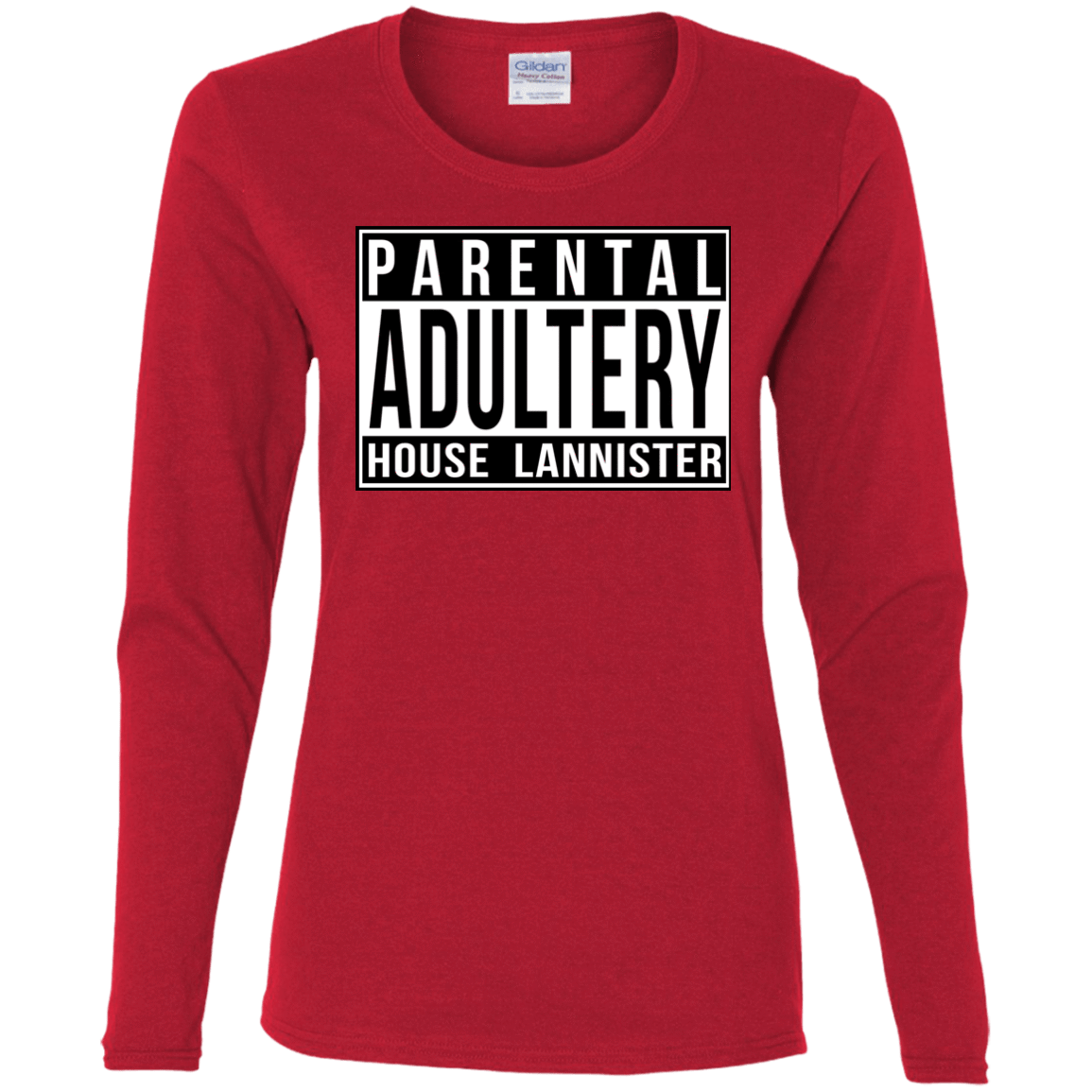 T-Shirts Red / S Parental Adultery Women's Long Sleeve T-Shirt