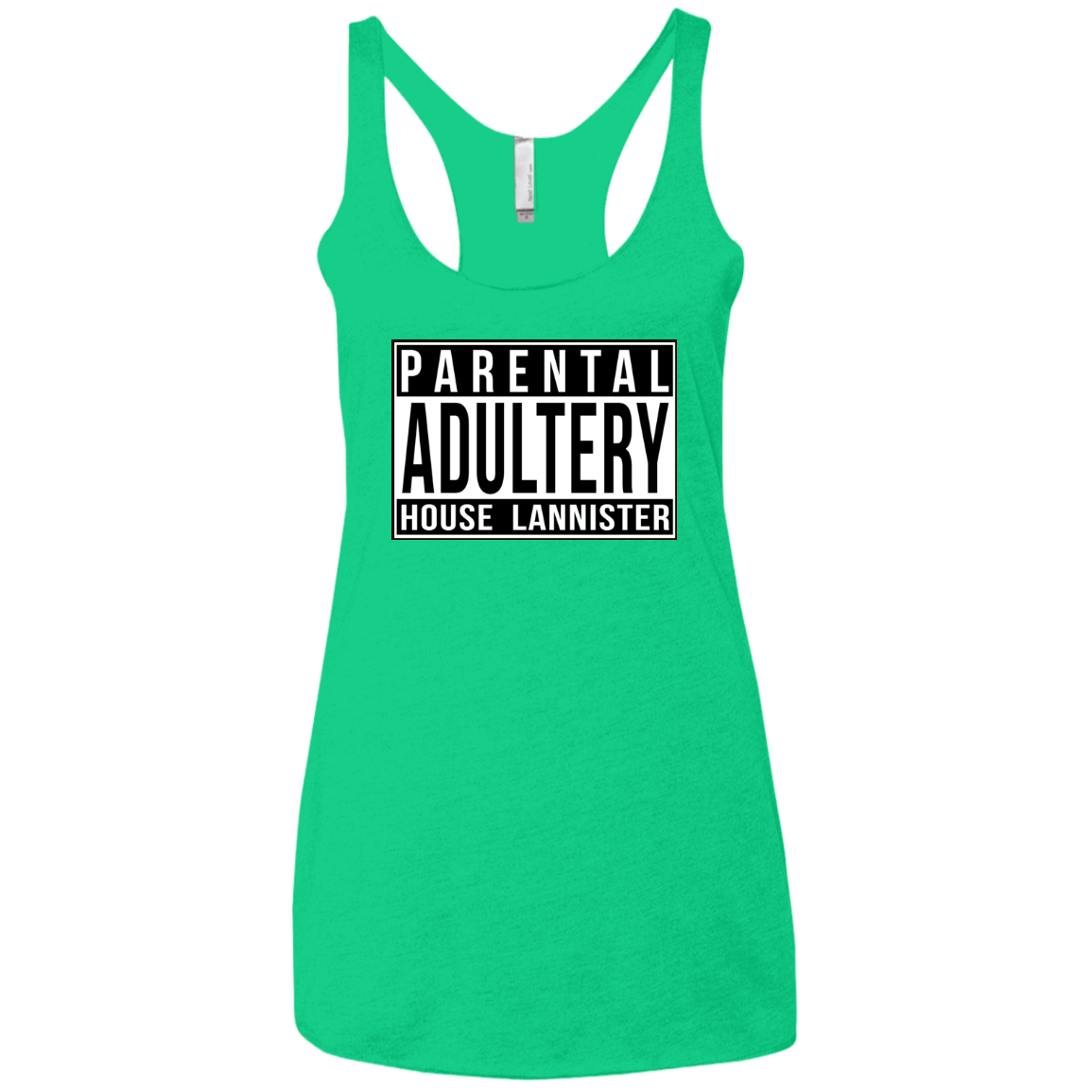 T-Shirts Envy / X-Small Parental Adultery Women's Triblend Racerback Tank