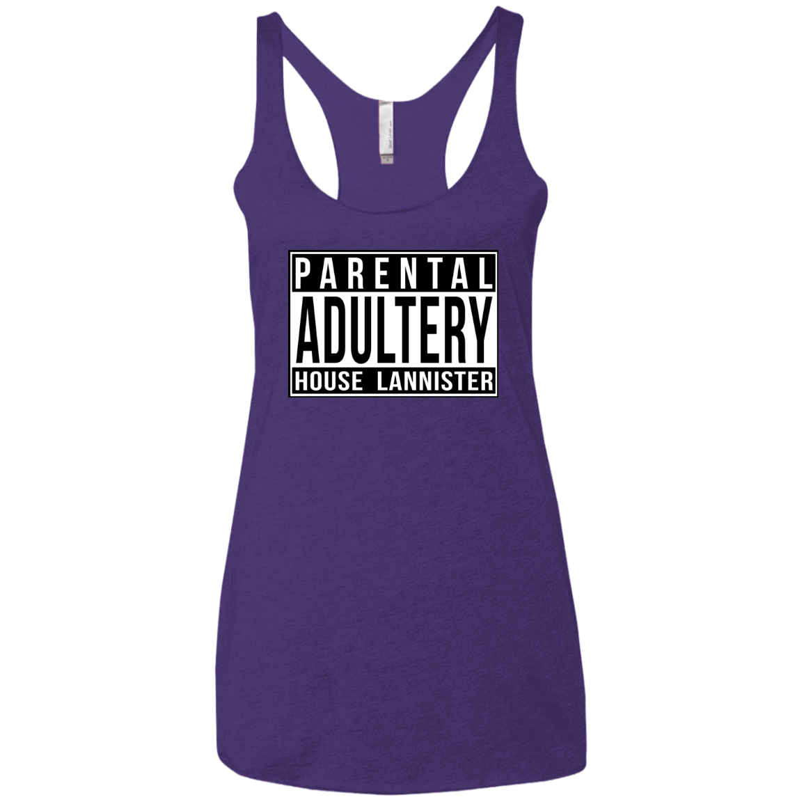 T-Shirts Purple Rush / X-Small Parental Adultery Women's Triblend Racerback Tank
