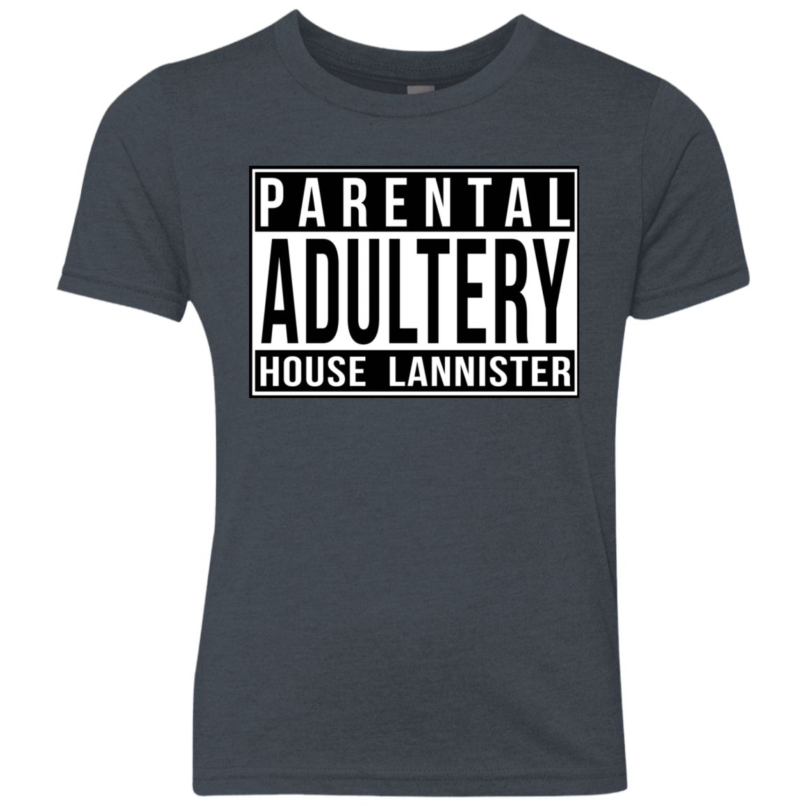 T-Shirts Vintage Navy / YXS Parental Adultery Youth Triblend T-Shirt