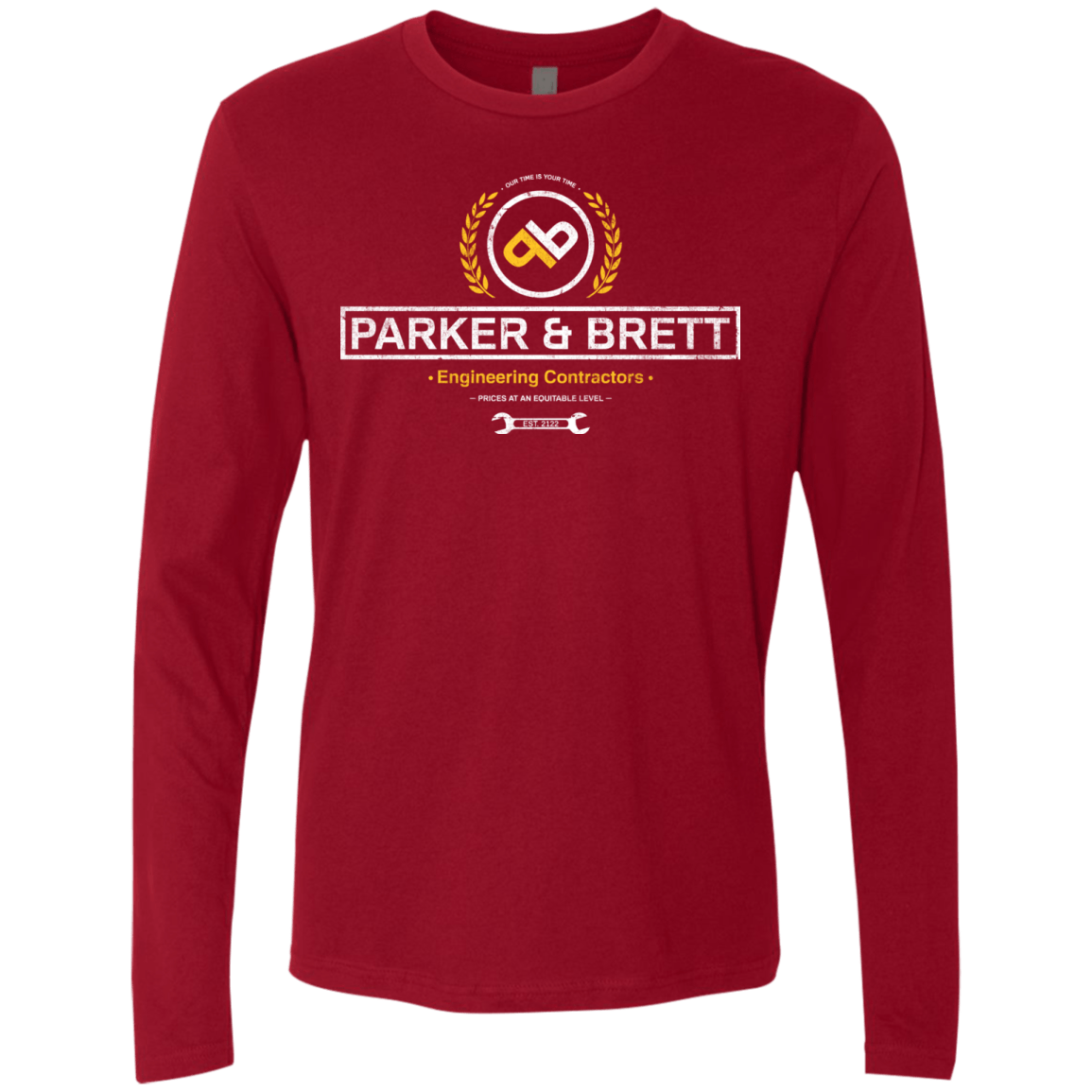 T-Shirts Cardinal / Small Parker & Brett Men's Premium Long Sleeve