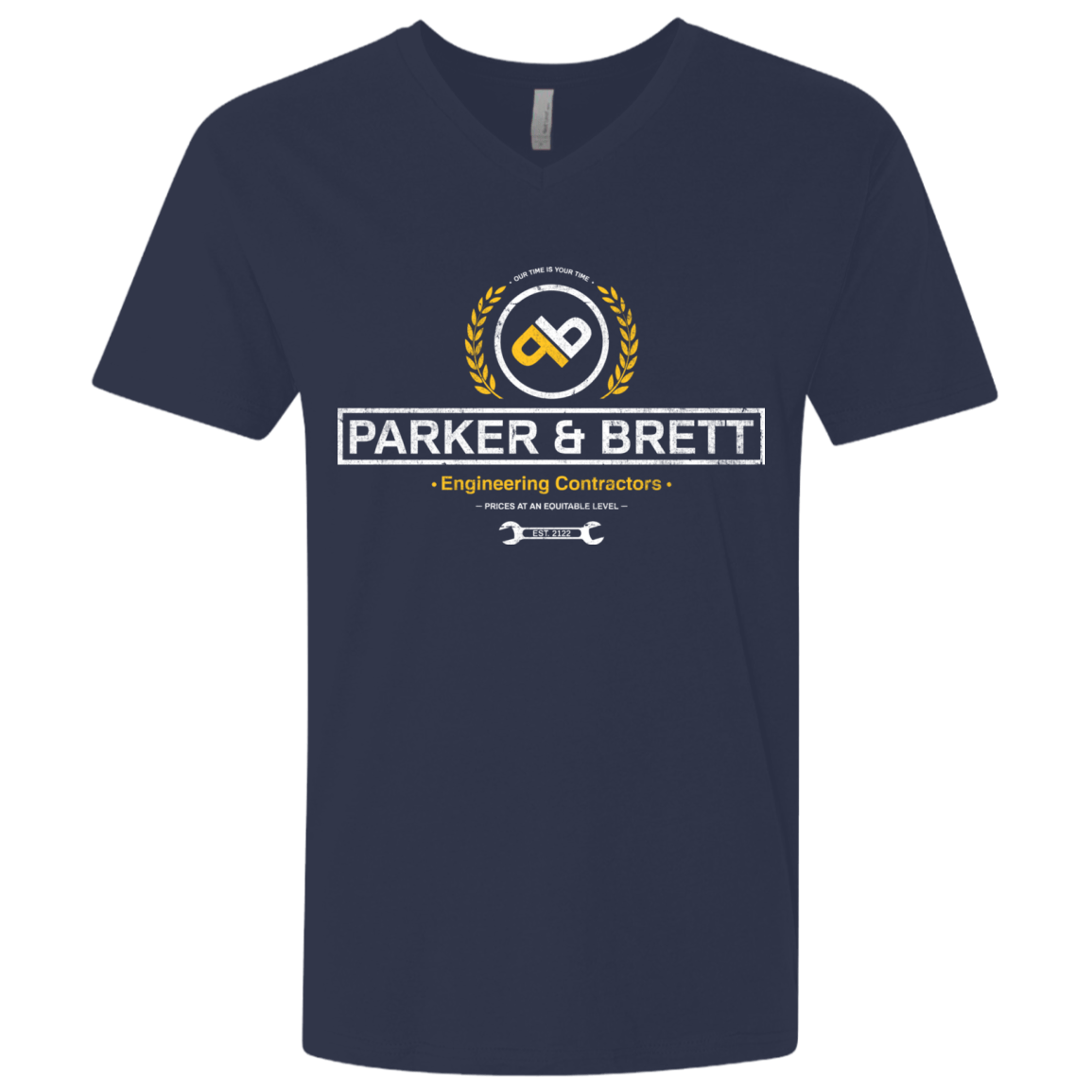 T-Shirts Midnight Navy / X-Small Parker & Brett Men's Premium V-Neck