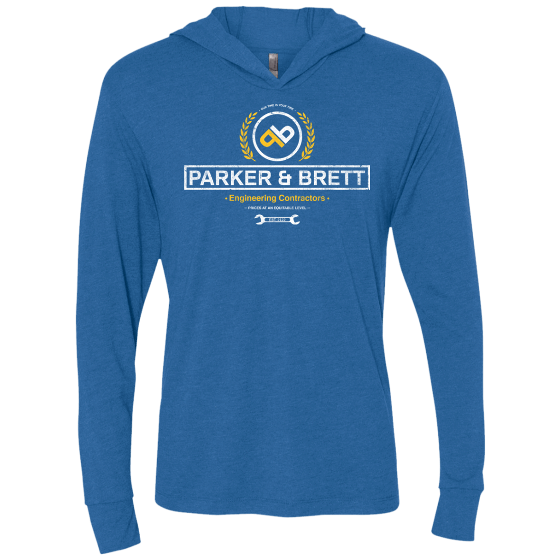 T-Shirts Vintage Royal / X-Small Parker & Brett Triblend Long Sleeve Hoodie Tee