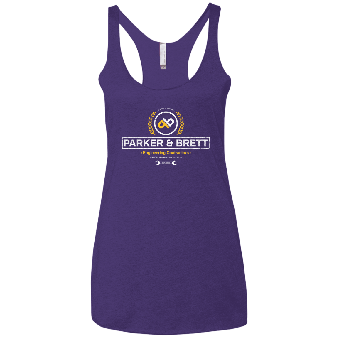 T-Shirts Purple / X-Small Parker & Brett Women's Triblend Racerback Tank
