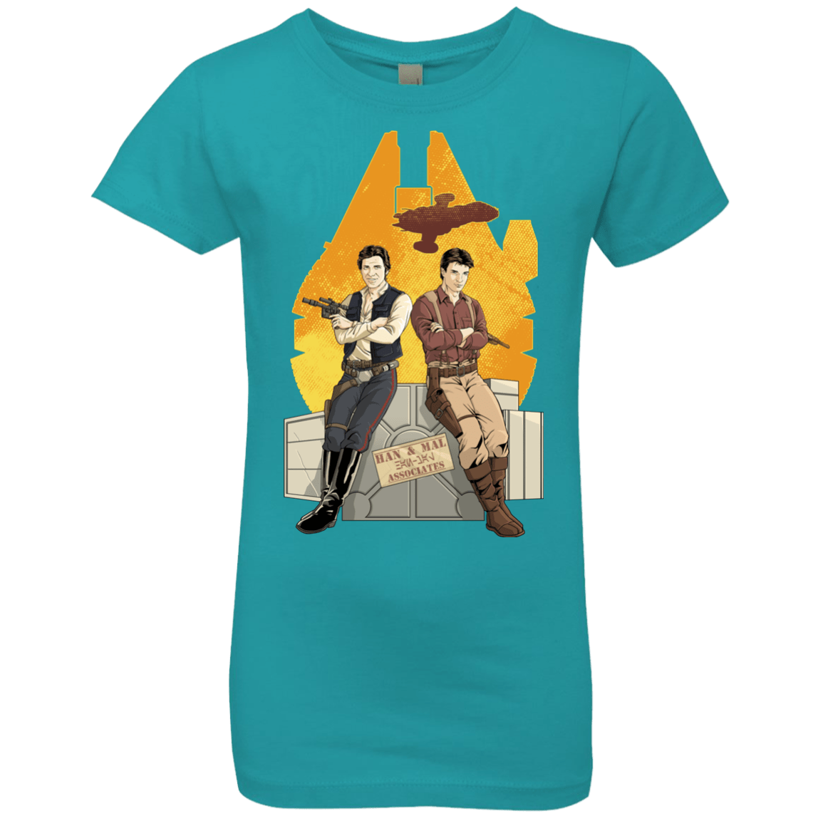 T-Shirts Tahiti Blue / YXS Partners In Crime Girls Premium T-Shirt